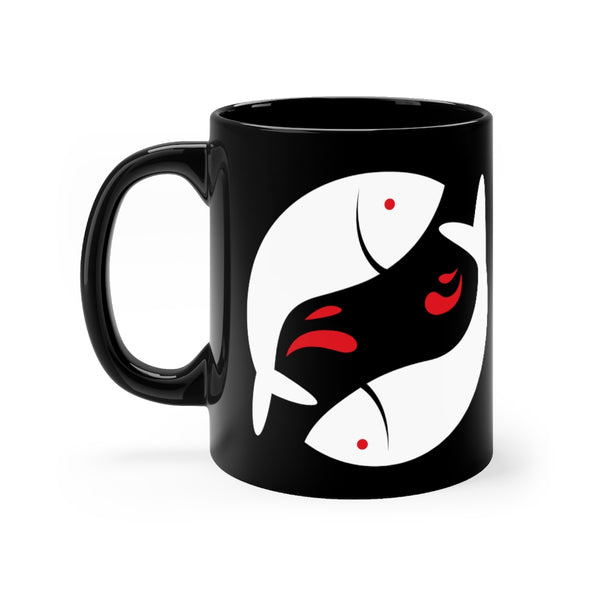 Pisces Midnight Black Mug