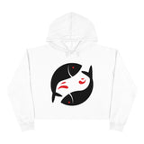 Pisces Midnight Crop Hoodie