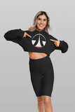 Libra Midnight Crop Hoodie