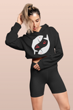 Pisces Midnight Crop Hoodie